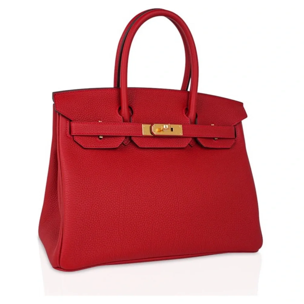 LIPSTICK RED HERMES BIRKIN 30 GOLD HARDWARE - Picture 2 of 8